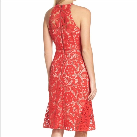 Chelsea28 red lace dress - Picture 4 of 6